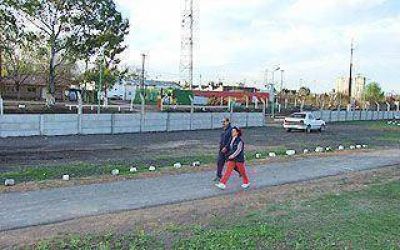 TEMPERLEY: Avanzan las obras del anfiteatro en el parque Finky