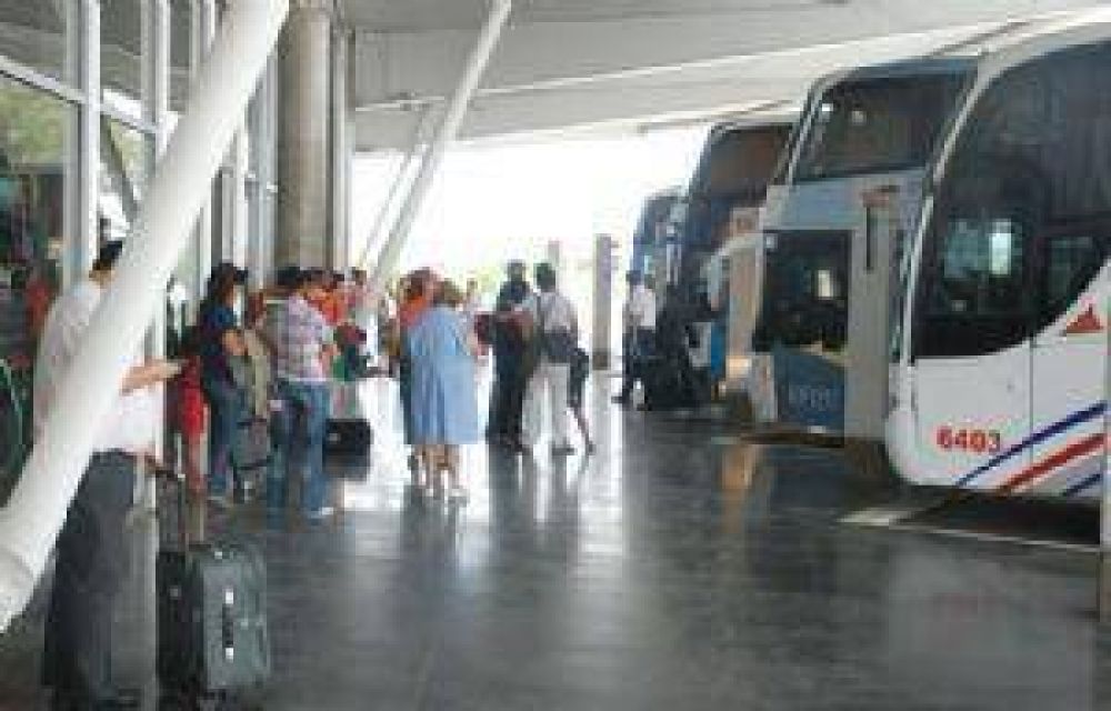 En la terminal de �mnibus hubo menor movimiento que en 2011