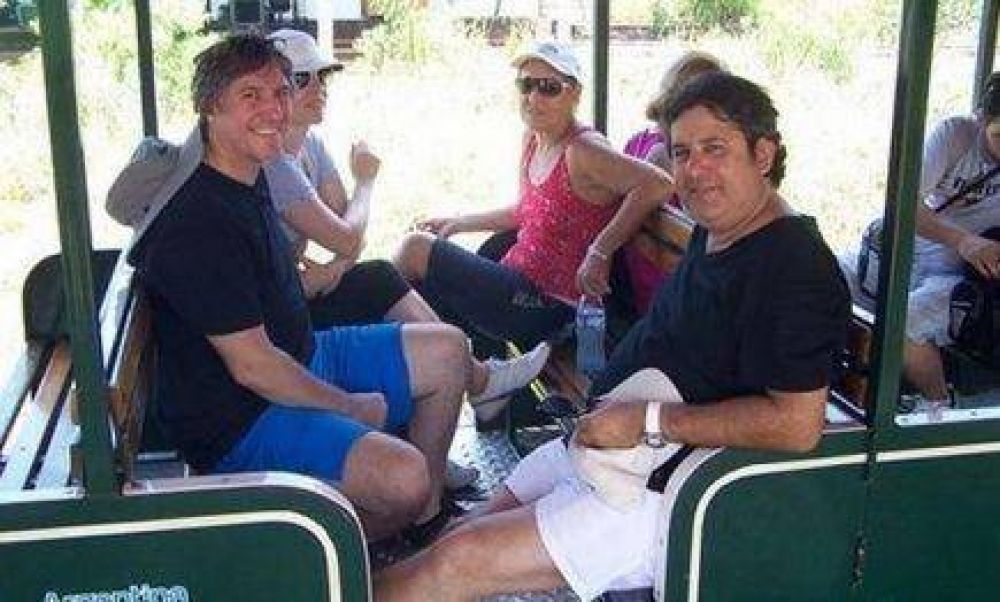 Dios los cr�a y ellos... Boudou con S�nchez en Iguaz�