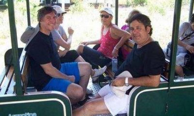 Dios los cr�a y ellos... Boudou con S�nchez en Iguaz�