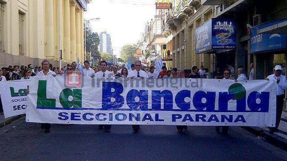 Los bancarios van al paro en Entre R�os