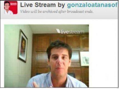 Con un fuerte hincapi� en la seguridad de la ciudad, Gonzalo Atanasof innov� con la twitcam