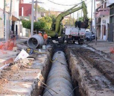 Avanza la construcci�n de cloacas en San Mart�n