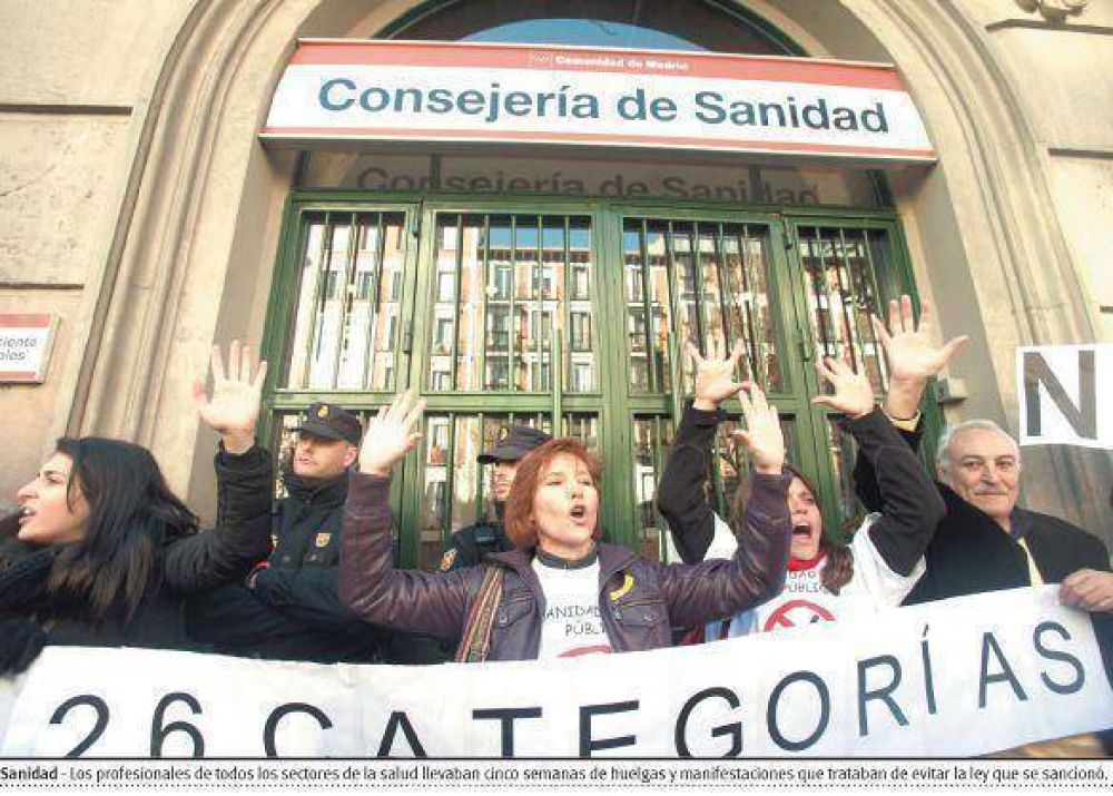 El gobierno de Madrid arranc� con la privatizaci�n de la salud p�blica