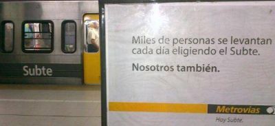Oportunista campa�a de Metrov�as para quedarse en el subte 