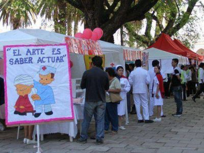 La Cruz Roja interactu� con la gente