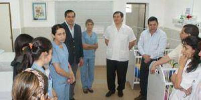 Moderna sala de internaci�n pedi�trica en el Hospital de la Madre y el Ni�o
