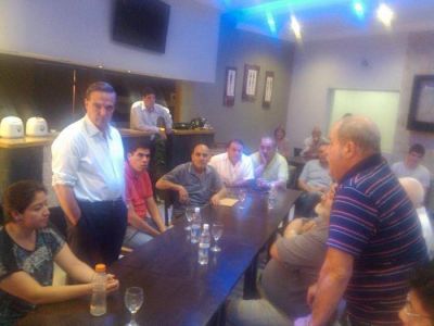 Pichetto se reuni� con militantes de Allen e hizo algunas promesas 