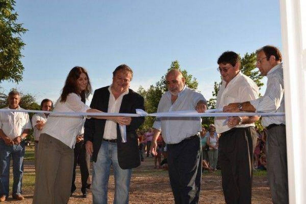 Inauguraron obras en Ingeniero Luiggi