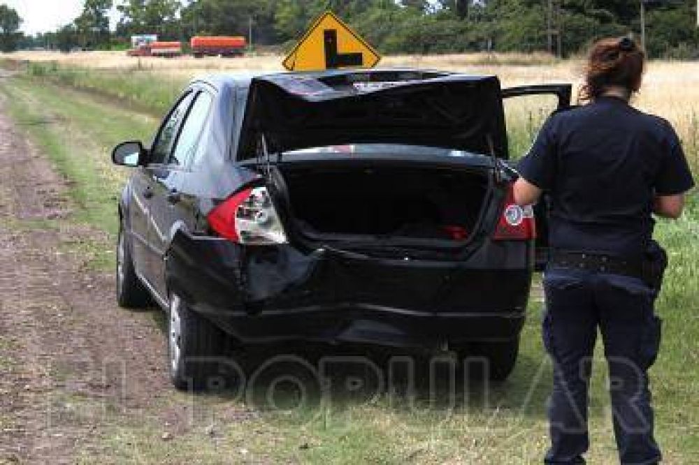 Una ni�a sufri� lesiones en un accidente sobre la ruta N� 226