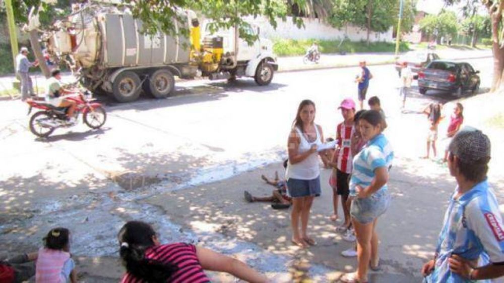 Un corte por una protesta vecinal despleg� un operativo policial
