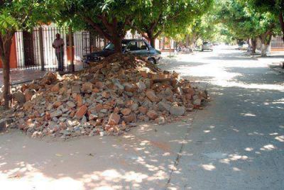 S�lo los mi�rcoles se pueden sacar a la calle escombros y otros residuos similares 