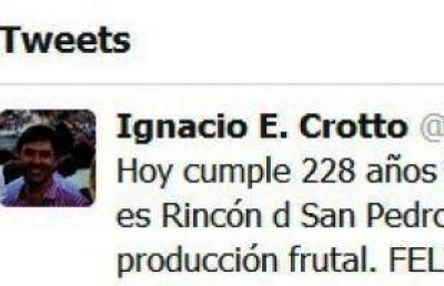 Crotto salud� a San Pedro a 228 a�os de la creaci�n del partido