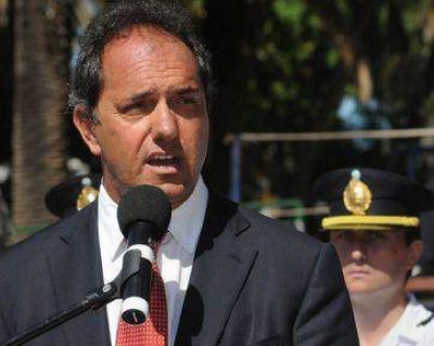 Scioli, moderado, hizo balance del 2012
