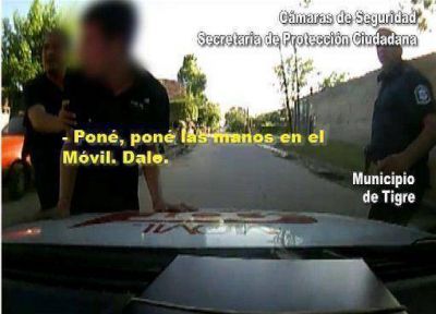 Tigre: Las c�maras atrapan a un ladr�n que intent� robar un auto