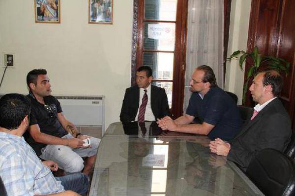 Gordillo recibi� al jugador Aldo Duscher