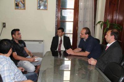 Gordillo recibi� al jugador Aldo Duscher