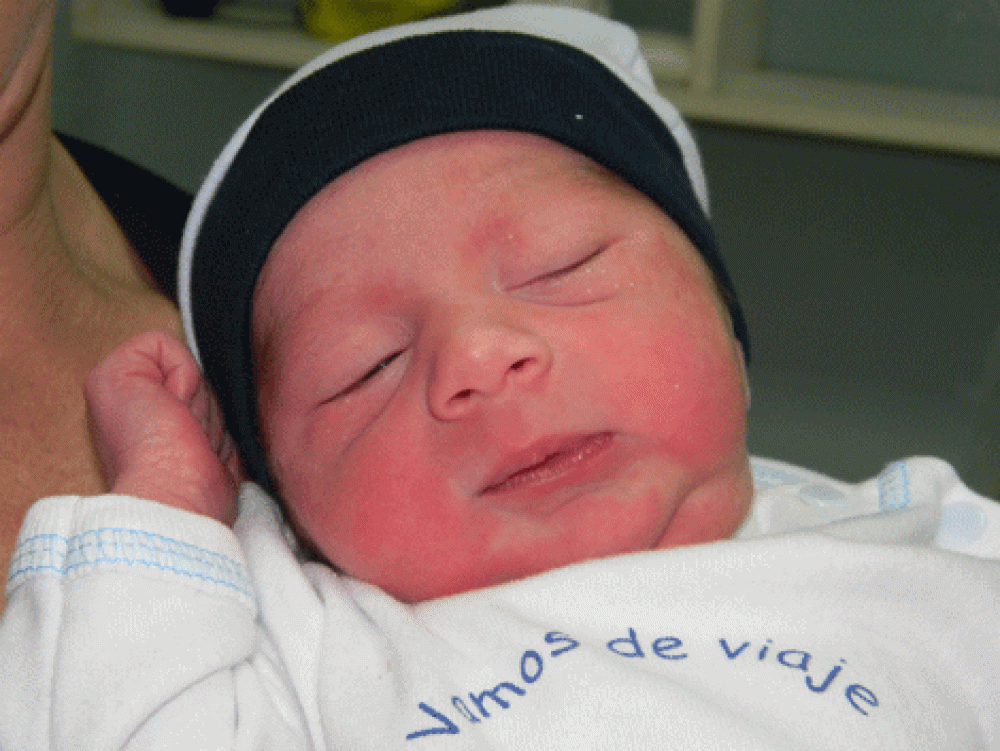 Bruno Ihan L�pez es el primer beb� de 2013 