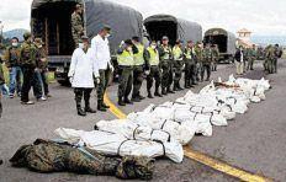 Fin de a�o con bombardeo en Colombia