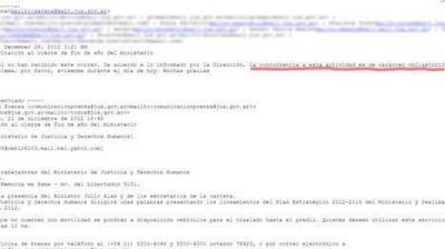 Micros contratados y mails que obligaban a asistir al festejo en la ex ESMA
