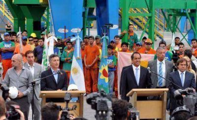 Scioli y Macri pusieron en marcha una planta de tratamiento de residuos urbanos
