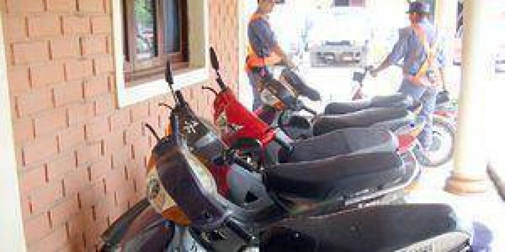 Recuperan dos motocicletas de 110 cilindradas