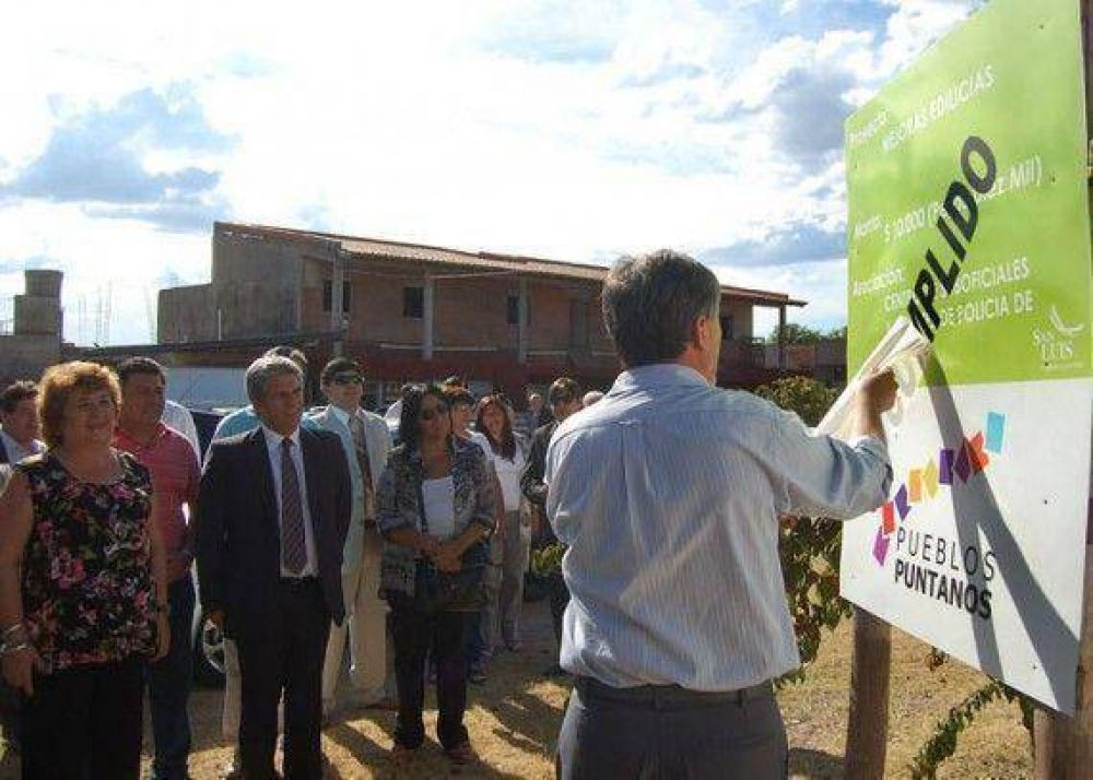 El Gobierno inaugurar proyectos del Programa Pueblos Puntanos en San Francisco y Quines 