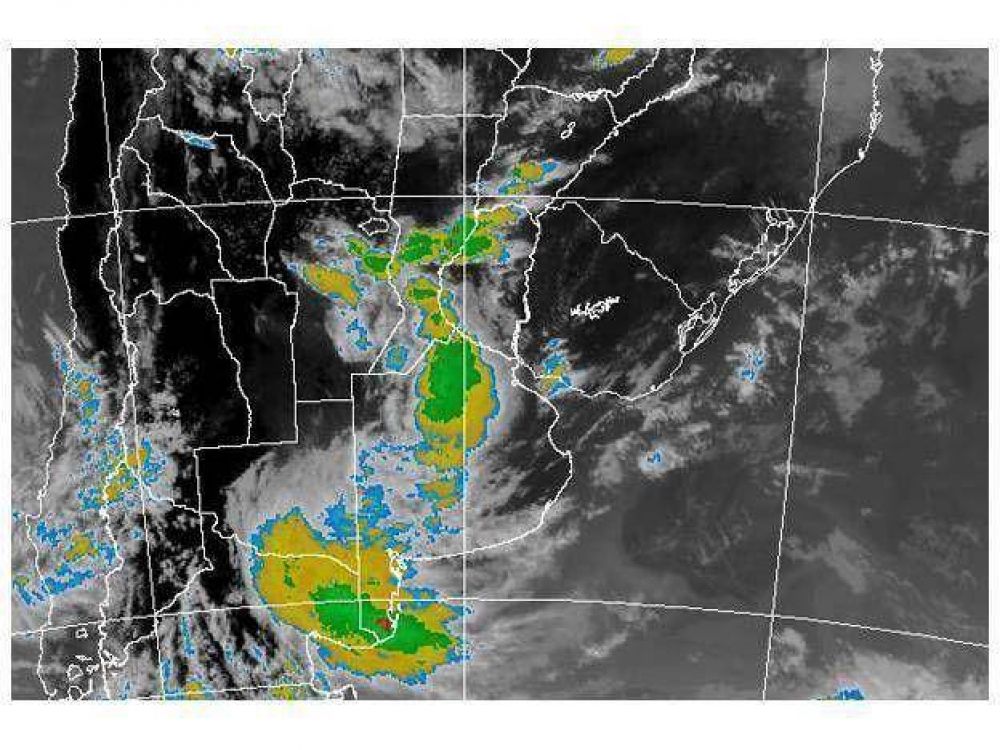 Advierten por tormentas fuertes esta noche en el sur entrerriano 