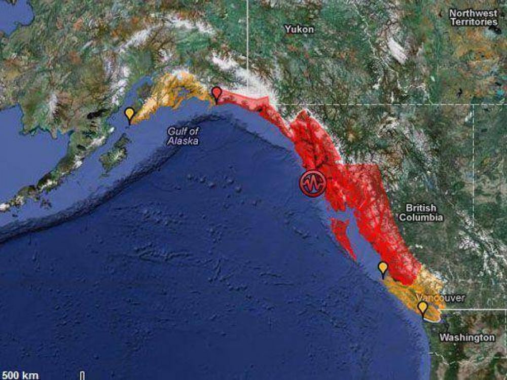 Alerta de tsunami en Alaska por terremoto de 7.6
