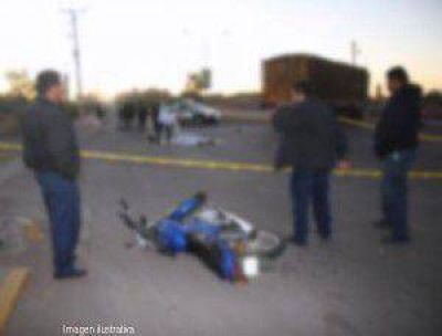 V�ctima fatal en accidente de transito
