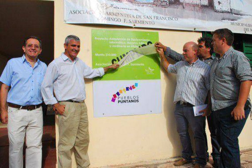 El Vicegobernador inaugur� proyectos de Pueblos Puntanos en San Francisco 