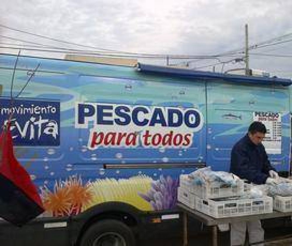 Pescado para todos en Villa Piazza Sur
