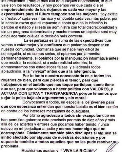 A dos a�os de su destituci�n, Maza embisti� contra Beder y el gobierno.