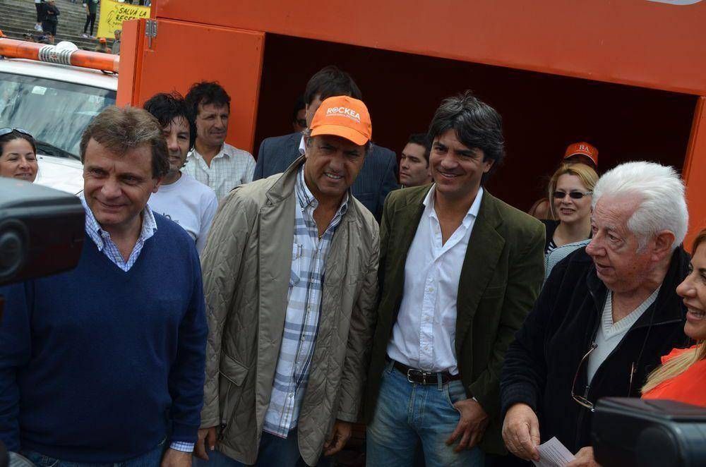L�pez Mancinelli junto a Scioli en �Buenos Aires Arena 2013�