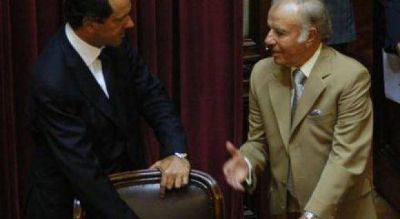 Scioli "Yo no reniego de eso: aprecio mucho y estoy agradecido a Menem"