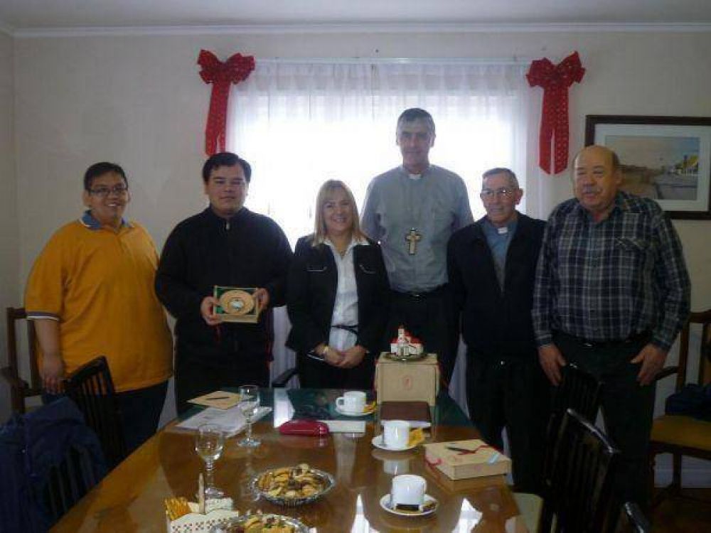 Miriam Boyadjian recibi� al Obispo Auxiliar Miguel �ngel D�Annibale 