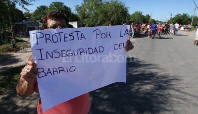 Protesta y corte en el puente Oro�o 