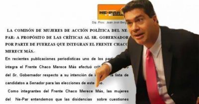 Mujeres del Nepar salieron al cruce de las "cr�ticas" del Frente Grande a Capitanich 