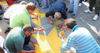 Ya se pintaron 2000 estrellas amarillas por muertos en accidentes de tr�nsito
