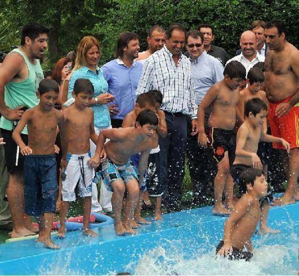 Scioli en Berisso: �Seguimos democratizando el bienestar�