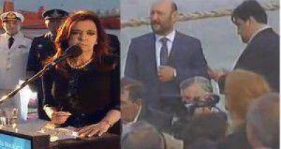 Insfr�n estuvo con la presidenta en el regreso de la Fragata Libertad 