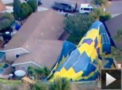 Cae globo aerost�tico donde festejaban una boda