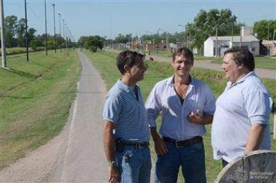 Concluy� la remodelaci�n del alumbrado de la ciclov�a de barrio Italia 
