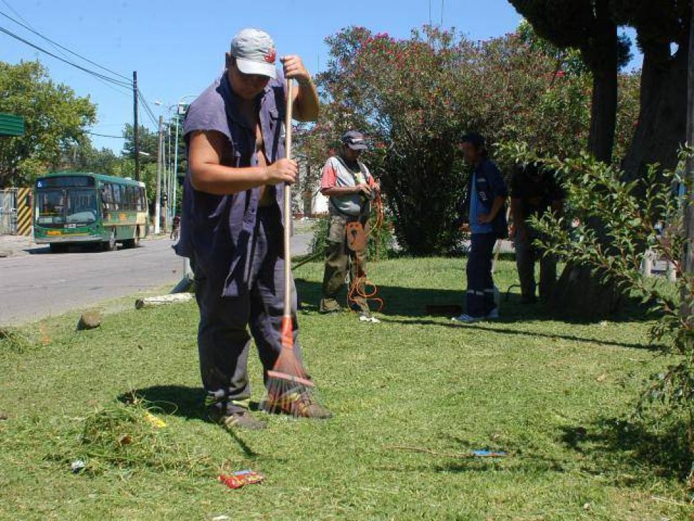 Tareas de limpieza en la ribera local