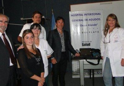 El titular de Cucaiba entreg� equipamiento al Hospital �Alende� de Mar del Plata
