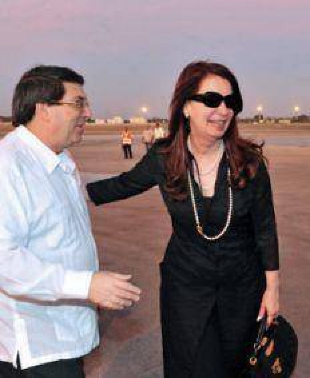 CFK lleg� a Cuba para visitar a Ch�vez