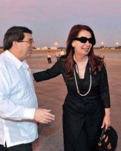 CFK lleg� a Cuba para visitar a Ch�vez