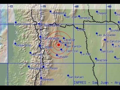 Cinco sismos de escasa magnitud tuvieron epicentro en el Gran Mendoza en apenas una hora 