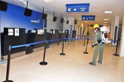 Fumigaron el aeropuerto Piragini Niveyro 