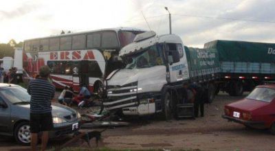 Varios heridos en un choque m�ltiple en la Ruta 11 